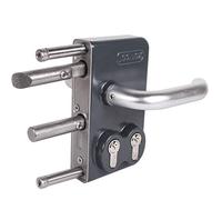 Locinox RAL7016 LDKZ Serrure à double cylindre 40 mm pour portail coulissant