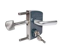 Locinox Serrure de Porte Coulissante Lskz Hoftorschloss, Ecluse, Château pour Portails Coulissants avec Couche de Poudre Edelstahlmechanismus (RAL7016 - Gris Anthracite, Largeur Du Cadre 80x80 MM)