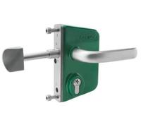 Serrure de portail coulissant - profil 50 mm - LSKZ vert LOCINOX