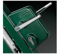 LOCINOX Vert LAKQ U2 Serrure type industriel pour portail battant avec coffre en aluminium thermolaqué et mécanisme en acier