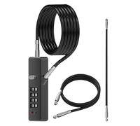 Lock Combination, Cable, Weatherproof Design, Uncuttable High-Security Chain, 3.94x1.42x1.22 inches, Ideal for Travel, Storage, Commuting, Outdoor Gate, Motorcycle