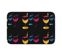 Lock Edge Tapis de sol ourlet 101,6 x 152,4 cm WHJSHOP couleur brumisateur image pour toilettes, coiffeuse, maison de vacances, salle de bain principale, salle de bain pour enfants et suite d'invités