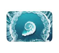 Lock Edge Tapis de sol ourlet 101,6 x 152,4 cm WHJSHOP Sea of Love Image pour toilettes, coiffeuse, maison de vacances, salle de bain principale, salle de bain pour enfants et suite d'invités