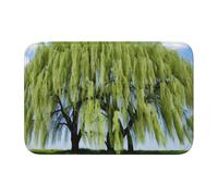 Lock Edge Tapis de sol ourlet 101,6 x 152,4 cm WHJSHOP Willow Tree Image pour toilettes, coiffeuse, maison de vacances, salle de bain principale, salle de bain pour enfants et suite d'invités