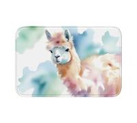 Lock Edge Tapis de sol ourlet 101,6 x 152,4 cm YYHHAOFA aquarelle pastel motif al pour toilettes, coiffeuse, maison de vacances, salle de bain principale, salle de bain pour enfants et suite d'invités
