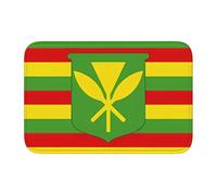 Lock Edge Tapis de sol ourlet 101,6 x 152,4 cm YYHHAOFA motif drapeau hawaïen indigène pour toilettes, coiffeuse, maison de vacances, salle de bain principale, salle de bain pour enfants et suite