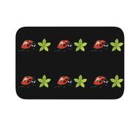 Lock Edge Tapis de sol ourlet 101,6 x 152,4 cm YYHWHJDE étoiles herbe et coccinelle sept étoiles pour toilettes, coiffeuse, maison de vacances, salle de bain principale, salle de bain pour enfants et