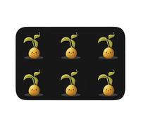 Lock Edge Tapis de sol ourlet 101,6 x 152,4 cm YYHWHJDE germé de pommes de terre pour toilettes, coiffeuse, maison de vacances, salle de bain principale, salle de bain pour enfants et suite d'invités