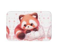 Lock Edge Tapis de sol ourlet 101,6 x 152,4 cm YYHWHJDE imprimés panda reposants pour toilettes, coiffeuse, maison de vacances, salle de bain principale, salle de bain pour enfants et suite d'invités