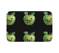 Lock Edge Tapis de sol ourlet 101,6 x 152,4 cm YYHWHJDE petites fleurs sauvages et pommes imprimés pour toilettes, coiffeuse, maison de vacances, salle de bain principale, salle de bain pour enfants