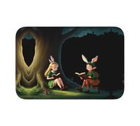 Lock Edge Tapis de sol ourlet 101,6 x 152,4 cm YYHWHJDE The Elf of Learning Magic Books Prints pour toilettes, coiffeuse, maison de vacances, salle de bain principale, salle de bain pour enfants et