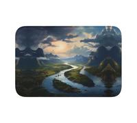 Lock Edge Tapis de sol ourlet 101,6 x 152,4 cm YYHWHJDE The Mighty River imprimés pour toilettes, coiffeuse, maison de vacances, salle de bain principale, salle de bain pour enfants et suite d'invités