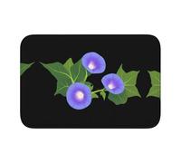 Lock Edge Tapis de sol ourlet 101,6 x 152,4 cm YYHWHJDE violet Morning Glory imprimés pour toilettes, coiffeuse, maison de vacances, salle de bain principale, salle de bain pour enfants et suite