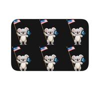 Lock Edge Tapis de sol ourlet 40 x 60 JKIEGOQ Koala Leading The Team Image Antidérapant Fond moulé goutte à goutte, idéal facile à nettoyer et résistant à la décoloration