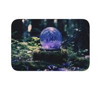Lock Edge Tapis de sol ourlet 40 x 60 JKIEGOQ Mysterious Crystal Ball Image Antidérapant Fond moulé goutte à goutte, idéal facile à nettoyer et résistant à la décoloration