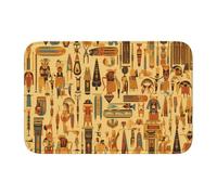 Lock Edge Tapis de sol ourlet 40 x 60 MJHKXLJ Ancient Egypt Tribe Series imprimé pour toilettes, coiffeuse, maison de vacances, salle de bain principale, salle de bain pour enfants et suite d'invités