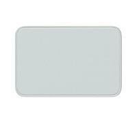 Lock Edge Tapis de sol ourlet 40 x 60 MJHKXLJ blanc ciré imprimé pour toilettes, coiffeuse, maison de vacances, salle de bain principale, salle de bain pour enfants et suite d'invités