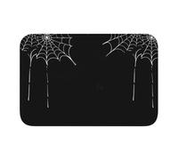 Lock Edge Tapis de sol ourlet 40 x 60 MJHKXLJ chauves-souris croix toile d'araignée imprimée pour toilettes, coiffeuse, maison de vacances, salle de bain principale, salle de bain pour enfants et