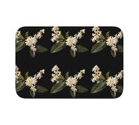 Lock Edge Tapis de sol ourlet 40 x 60 MJHKXLJ Enivrant Parfum osmanthus imprimé pour toilettes, coiffeuse, maison de vacances, salle de bain principale, salle de bain pour enfants et suite d'invités