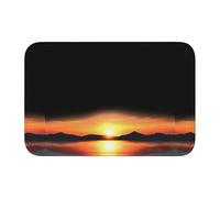 Lock Edge Tapis de sol ourlet 40 x 60 WHJSHOP belle impression coucher de soleil antidérapant fond moulé goutte à goutte, idéal facile à nettoyer et résistant à la décoloration