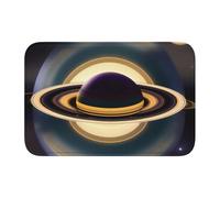 Lock Edge Tapis de sol ourlet 40 x 60 WHJSHOP belle impression Saturne antidérapant fond moulé goutte à goutte, idéal facile à nettoyer et résistant à la décoloration