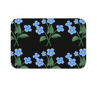 Lock Edge Tapis de sol ourlet 40 x 60 WHJSHOP Don't Forget I Love You Impression antidérapant Fond moulé goutte à goutte, idéal facile à nettoyer et résistant à la décoloration
