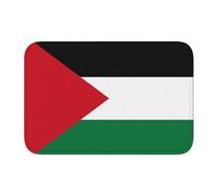 Lock Edge Tapis de sol ourlet 40 x 60 WHJSHOP Drapeau de l'État de Palestine Impression Antidérapant Fond moulé goutte à goutte, idéal facile à nettoyer et résistant à la décoloration