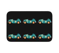 Lock Edge Tapis de sol Ourlet 40 x 60 WHJSHOP Fleur à bascule Impression de voiture Antidérapant Fond moulé goutte à goutte, idéal facile à nettoyer et résistant à la décoloration