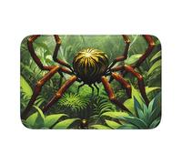 Lock Edge Tapis de sol ourlet 40 x 60 WHJSHOP Spiders in the Woods Impression Antidérapant Fond moulé goutte à goutte, idéal facile à nettoyer et résistant à la décoloration