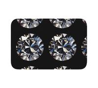 Lock Edge Tapis de sol ourlet 40 x 60 YYHHAOFA Beau motif de bijoux en diamant pour toilettes, coiffeuse, maison de vacances, salle de bain principale, salle de bain pour enfants et suite d'invités