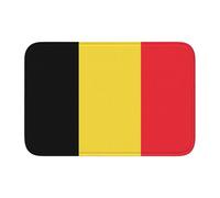 Lock Edge Tapis de sol ourlet 40 x 60 YYHWHJDE Drapeau de la Belgique Motif antidérapant Fond moulé goutte à goutte, idéal facile à nettoyer et résistant à la décoloration