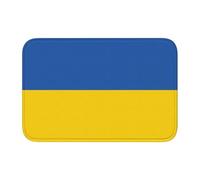 Lock Edge Tapis de sol ourlet 40 x 60 YYHWHJDE Drapeau de l'Ukraine Motif antidérapant Fond moulé goutte à goutte, idéal facile à nettoyer et résistant à la décoloration