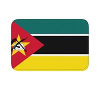 Lock Edge Tapis de sol ourlet 40 x 60 YYHWHJDE Drapeau du Mozambique Imprimés Antidérapant Fond moulé goutte à goutte, idéal facile à nettoyer et résistant à la décoloration