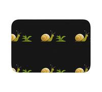 Lock Edge Tapis de sol ourlet 40 x 60 YYHWHJDE escargot et herbe Imprimés pour toilettes, coiffeuse, maison de vacances, salle de bain principale, salle de bain pour enfants et suite d'invités