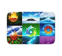 Lock Edge Tapis de sol ourlet 40 x 60 YYHWHJDE imprimé quatre éléments antidérapant fond moulé goutte à goutte, idéal facile à nettoyer et résistant à la décoloration