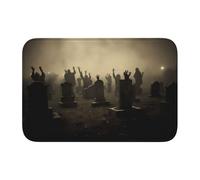 Lock Edge Tapis de sol ourlet 40 x 60 YYHWHJDE main derrière la pierre tombale Imprimé antidérapant Fond moulé goutte à goutte, idéal facile à nettoyer et résistant à la décoloration