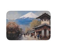 Lock Edge Tapis de sol ourlet 40 x 60 YYHWHJDE Nice Mount Fuji imprimé motif antidérapant fond moulé goutte à goutte, idéal facile à nettoyer et résistant à la décoloration
