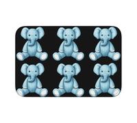 Lock Edge Tapis de sol ourlet 40 x 60 YYHWHJDE peluche éléphant poupée motif antidérapant fond moulé goutte à goutte, idéal facile à nettoyer et résistant à la décoloration