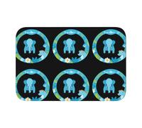 Lock Edge Tapis de sol ourlet 40 x 60 YYHWHJDE Please go to The Lovely Zoo Pattern Antidérapant Drip Molded Bottom, Ideal Easy to Clean and Resistant to Fade