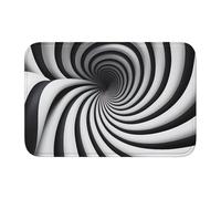 Lock Edge Tapis de sol ourlet 40 x 60 YYHWHJDE spirale illusion d'optique GIF Motif antidérapant Fond moulé goutte à goutte, idéal facile à nettoyer et résistant à la décoloration