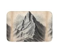 Lock Edge Tapis de sol ourlet 40 x 60 YYHWHJDE Steep Mountain Prints antidérapant fond moulé goutte à goutte, idéal facile à nettoyer et résistant à la décoloration