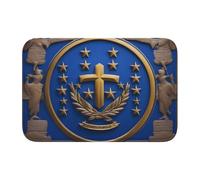 Lock Edge Tapis de sol pour ourlet 40 x 60 cm YYHWHJDE bleu drapeau du Honduras Fond moulé anti-goutte, idéal facile à nettoyer et résistant à la décoloration