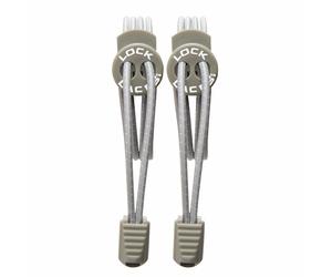 Lock Laces Cool Gray one size