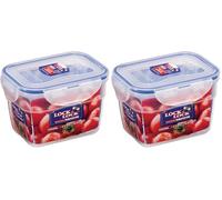 Lock&Lock 2059122 PP Classic Boîte Hermétique Empilable Plastique Transparent 15 x 11 x 10 cm (Lot de 2)