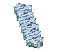 Lock & Lock Boîte de Rangement Alimentaire 1.1 litres Lot de 6 Pièces HPL 815d