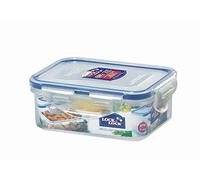 Lock & Lock Boîte hermétique rectangulaire de Stockage d’Aliments, Polypropylène Silicone, Transparent, 5.3 x 4 x 2 Pack of 6