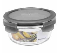 LocknLock OVEN GLASS Boîtes de conservation en verre avec couvercle | 380 ml rondes, Ø 130 x 65 mm | Réfrigérateur, congélateur et lave-vaisselle | Verre borosilicate au four jusqu'à 400 °C |
