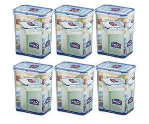 Lock&Lock Hpl 813S6 Lot De 6 Boîtes De Conservation De 1,8 L