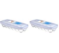 Lock & Lock HPL 954 Boîte spécifique à oeufs Protège des chocs Etanche à 100% air et liquide (Lot de 2)