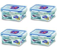 LOCK&LOCK HPL805SET Récipient alimentaire rectangulaire étanche en plastique, transparent